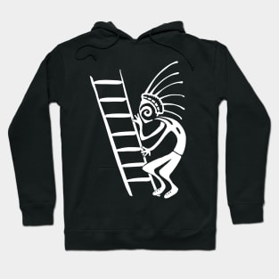 Kokopelli ladder white Hoodie